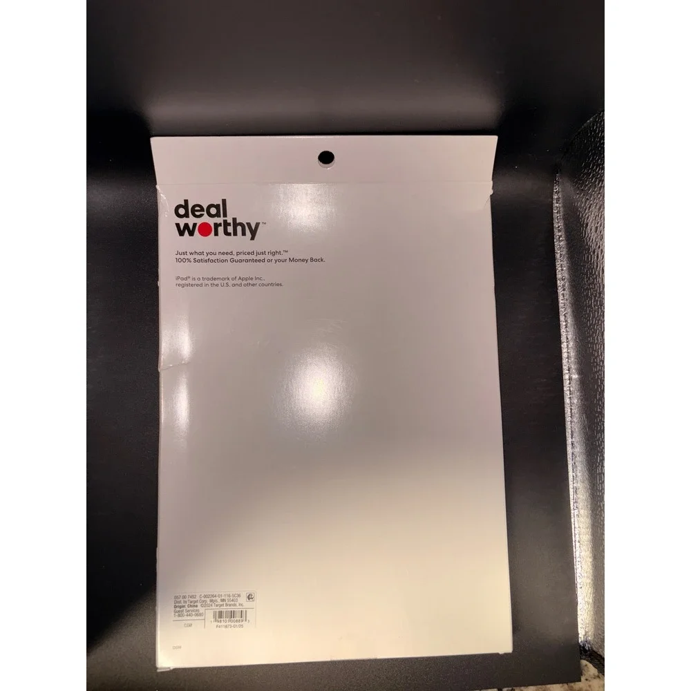 Deal Worthy 10.2 inch iPad 9th Gen Screen Protector 9H Hardness Clear Finish